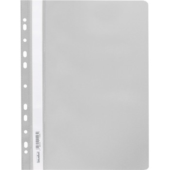 Skoroszyt na dokumenty miękki A4 wpinany do segregatora 20 sztuk szary SPP-02-07 BIURFOL