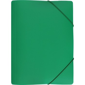 Teczka z gumką szeroka na dokumenty A4 PP s.pomarańczy zielona TGS-01-02 BIURFOL