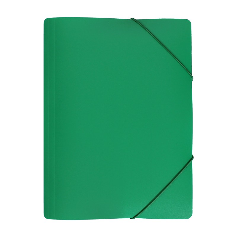Teczka z gumką szeroka na dokumenty A4 PP s.pomarańczy zielona TGS-01-02 BIURFOL