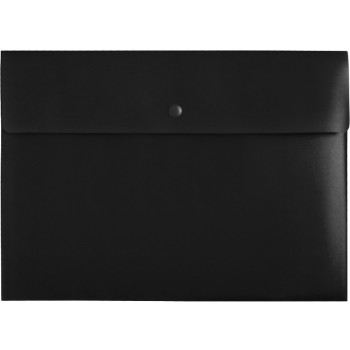 Teczka kopertowa na dokumenty A4 PP nieprzezroczysta czarna TKSP-A4-02 BIURFOL