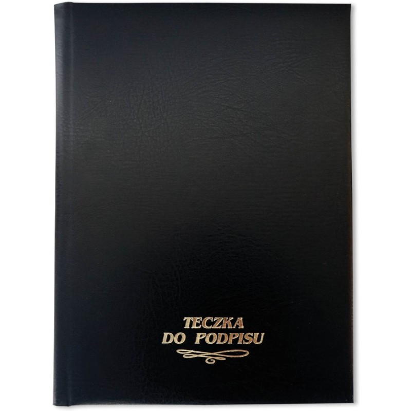 Teczka do podpisu 10k, grzbiet kryty z gąbką czarna 1824-920-023 WARTA