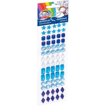 Diamenciki samoprzylepne niebieskie Fiorello GR-DS085 170-2467