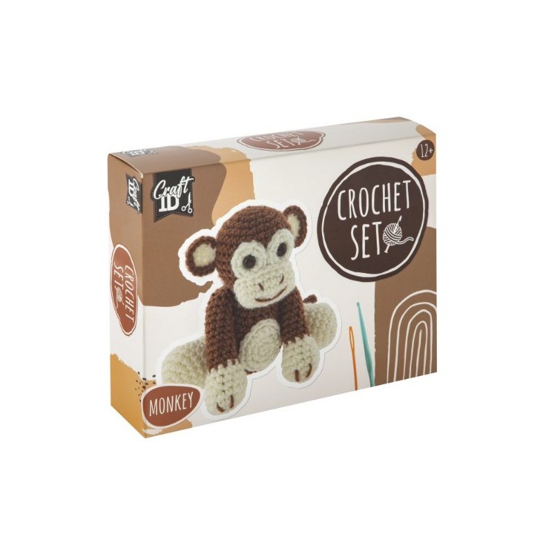 Zestaw do szydełkowania MAŁPKA 15x9x13,5cm CR1704/GE GRAFIX