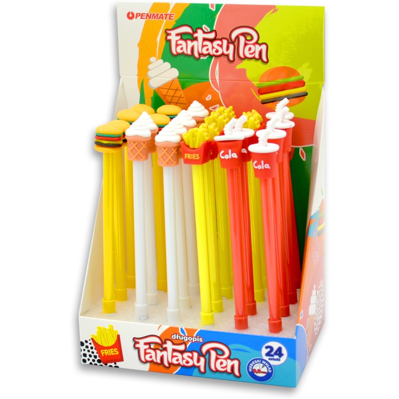 Długopis fantazyjny FOOD 0,8mm niebieski TT8514 PENMATE