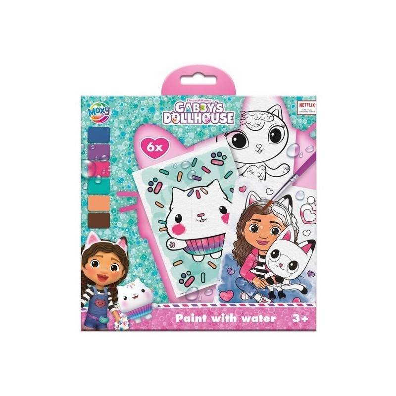 Kolorowanka wodna Gabbys Dollhouse 6ark. 420700 MOXY