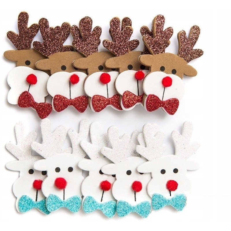 Naklejki z pianki RENIFERY (10 szt.) PVX24 BREWIS