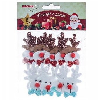 Naklejki z pianki RENIFERY (10 szt.) PVX24 BREWIS