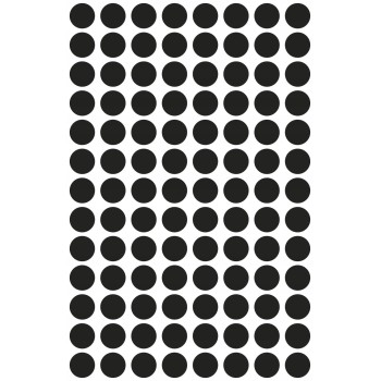 Etykieta kółka Q8mm czarne 3009 416szt AVERY ZWECKFORM