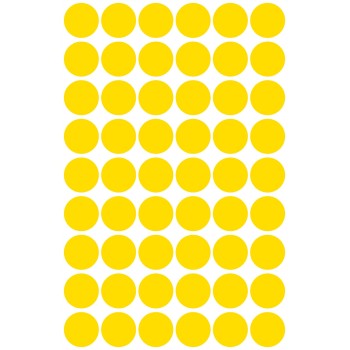 Etykiety kółka Q12mm żółte 3144 AVERY ZWECKFORM
