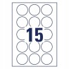 Etykiety okrągłe A4 10 ark. 51 mm białe usuwalne 6225REV-10 AVERY ZWECKFORM