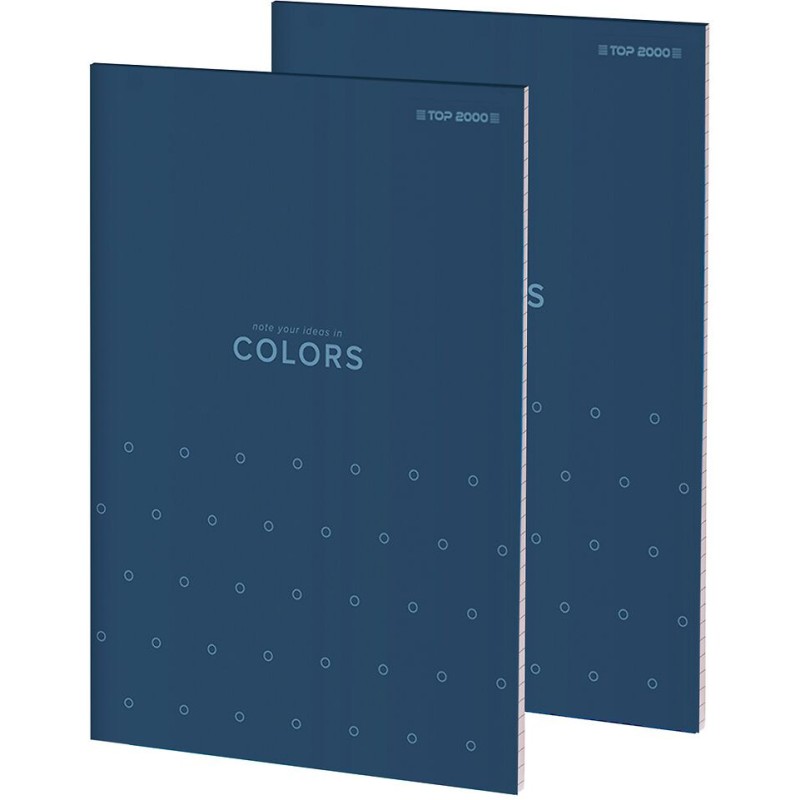 Blok notatnikowy w kratkę A6 notatnik 100 kartek COLORS 400169238 TOP 2000