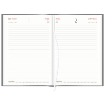 Kalendarz A4 Vivella UNIWERSALNY dzienny p.biały 238 A4DB czerwony Wokół Nas