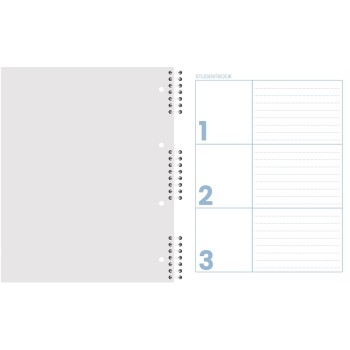 Kołozeszyt B5 100k kratka 3 przedmioty STUDENT BOOK 400179525 TOP 2000