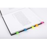 Zakładki indeksujące 45x12mm D.RECT 5x25 sztuk do organizacji dokumentów 009354