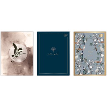 Zeszyt A4 60k linia METALLIC SATIN GOLD INTERDRUK