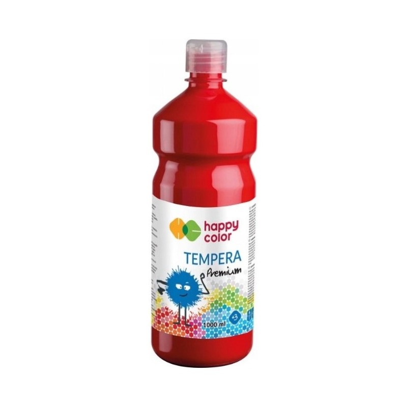 Farba TEMPERA Premium 1000ml czerwona HAPPY COLOR 3310 1000-2