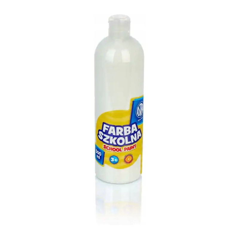 Farba plakatowa szkolna 500ml biała 83410904 ASTRA