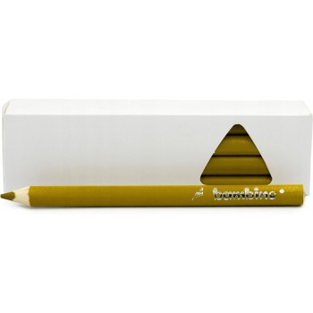 Kredki ołówkowe trójkątne Zestaw 12 kredek złote BAMBINO St.Majewski