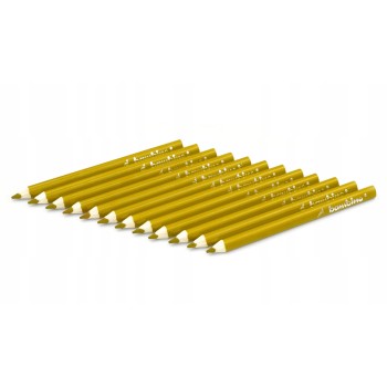 Kredki ołówkowe trójkątne Zestaw 12 kredek złote BAMBINO St.Majewski