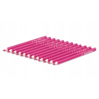 Kredki ołówkowe trójkątne Zestaw 12 kredek różowe BAMBINO St.Majewski