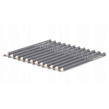 Kredki ołówkowe trójkątne Zestaw 12 kredek srebrne BAMBINO St.Majewski