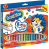 Kredki dla dzieci z glinki kaolinowej Zestaw 18 kredek + temperówka BAMBINO St.Majewski