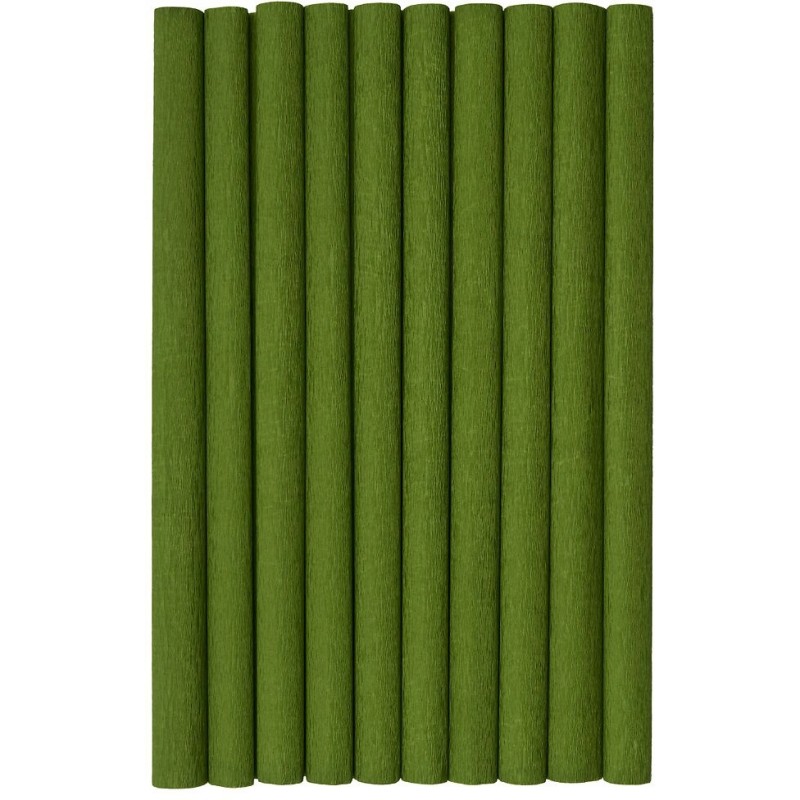 Bibuła marszczona CREATINIO 10 sztuk 50x200cm oliwkowy 400153922 TOP 2000