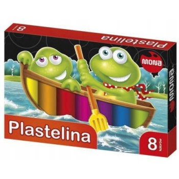 Plastelina szkolna dla dzieci Zestaw 8 kolorów MONA St.Majewski
