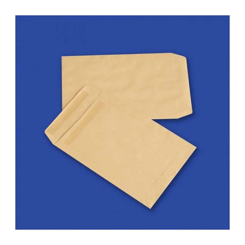 Koperty C5 SK brązowe 90g (500szt.) NC samoklejące 31423020