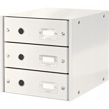 Pojemnik z 3 szufladami biały C&S WOW 60480001 LEITZ