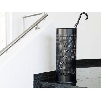 Stojak na parasole metalowy okrągły 28,5L czarny 335001 DURABLE
