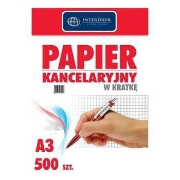 Papier kancelaryjny A3 kratka(500) INTERDRUK