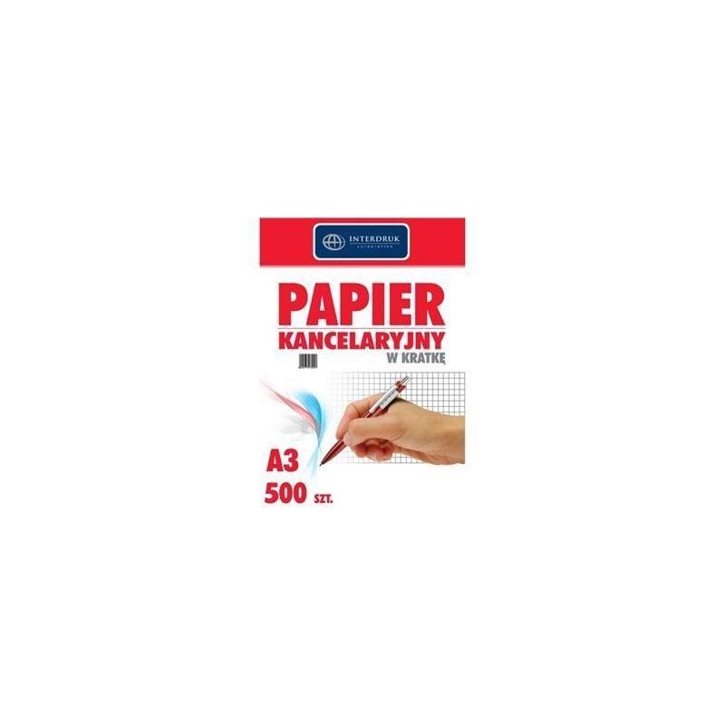 Papier kancelaryjny A3 kratka(500) INTERDRUK