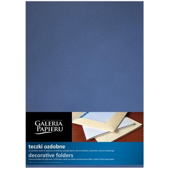 Teczka ozdobna ofertowa W1 metalizowana granatowa (10szt.) 220615 ARGO