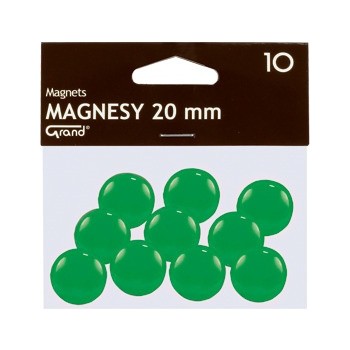 Magnesy 20mm zielone (10szt.) 130-1692 GRAND