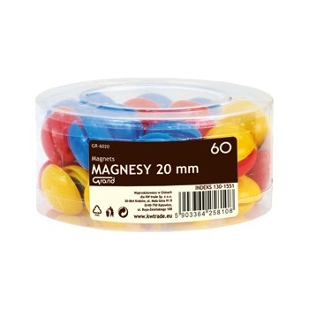 Magnesy GR-6020 20mm 60szt. 130-1551
