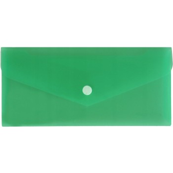 Teczka kopertowa na dokumenty DL satyna PP zielona TKS-03-02 BIURFOL