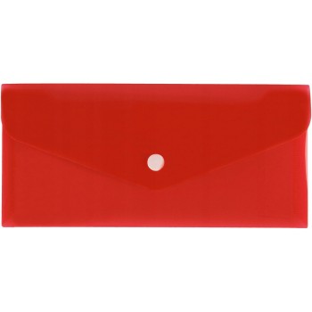 Teczka kopertowa na dokumenty DL satyna PP czerwona TKS-03-01 BIURFOL