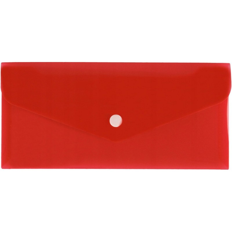 Teczka kopertowa na dokumenty DL satyna PP czerwona TKS-03-01 BIURFOL