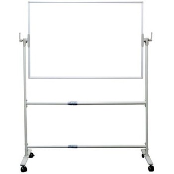 Tablica obrotowo-jezdna 180x120cm dwustronna suchościeralno-magnetyczna biała MTO180120 MEMOBE