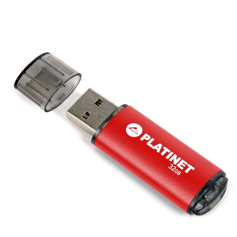 Pamięć USB-A 32GB PLATINET X-DEPO USB 2.0 czerwony (42969)