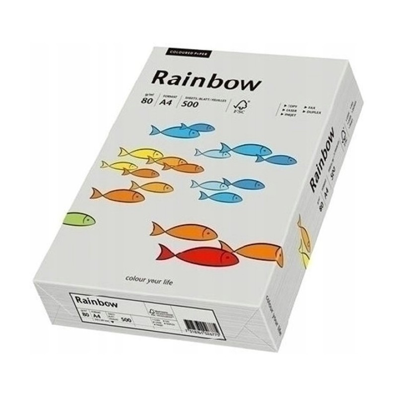 Papier ksero A4 80g RAINBOW R96 szary 88042805