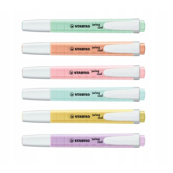 Zakreślacz STABILO SWING COOL pastel kpl. 6szt. 275/6-08 STABILO