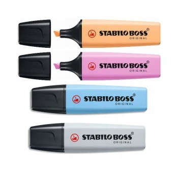 Zakreślacz STABILO BOSS ORIGINAL Pastel (4 szt.) 70/4-4
