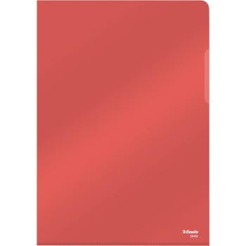 Ofertówki krystaliczne na dokumenty A4 150mic 25 sztuk czerwone 55433 ESSELTE