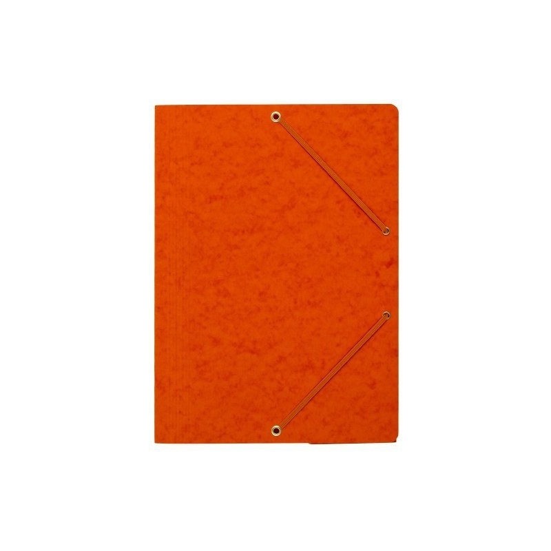 Teczka z gumką rogi NATUNA A4 preszpan pomarańczowa 390g