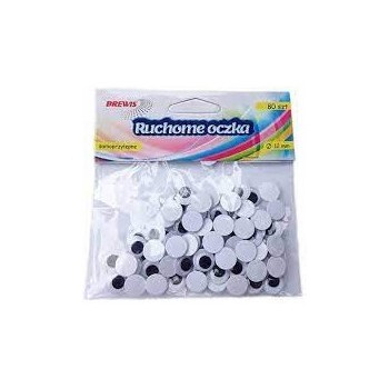 Oczka ruchome 12mm samoprzylepne (80szt) RO8 BREWIS