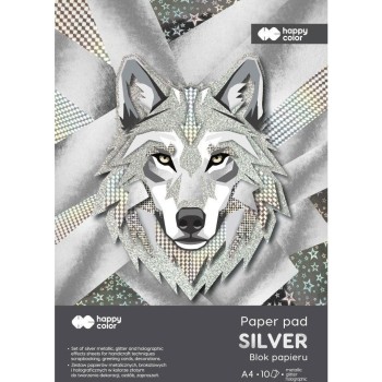 Blok Hobby SILVER A4 150-230g. (10ark.) HA 7840 2030-SL Happy Color