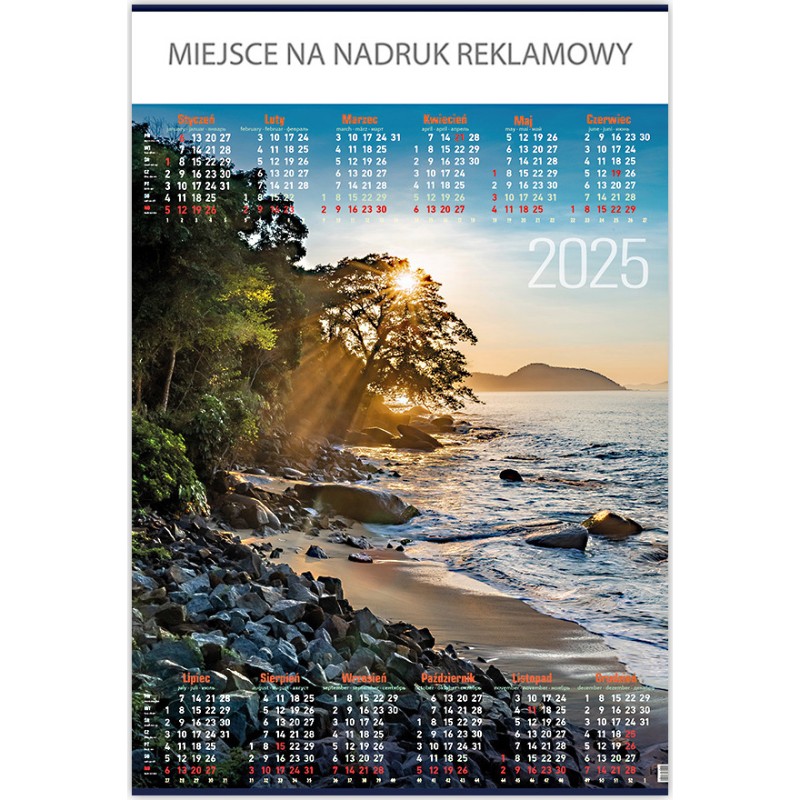 Kalendarz Plakatowy B1, P02 WODOSPAD 67x98cm TELEGRAPH