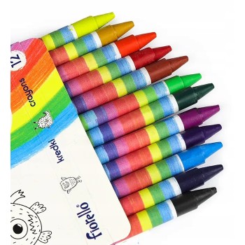 Kredki FIORELLO świecowe 12 kolorów 170-1383